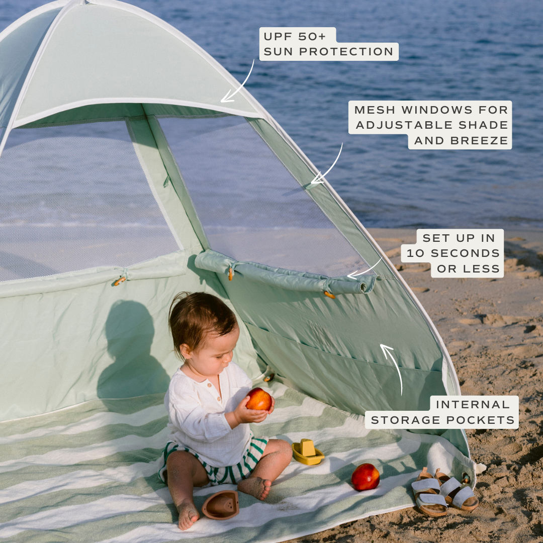 newborn beach tent Lozi & Gabe: Pop-up Tent Blush | Baby Beach Tents